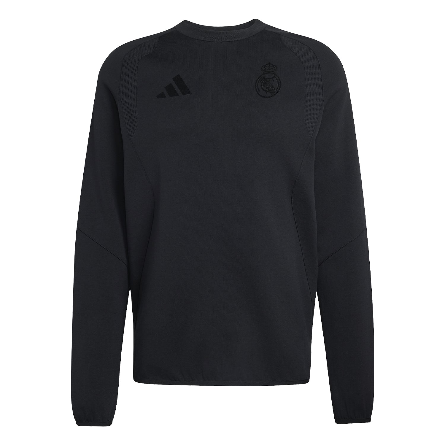  Real Madrid トレーニングウェア ブラック Mens adidas Tiro Travel 25/26 Black Sweatshirt – Official Real