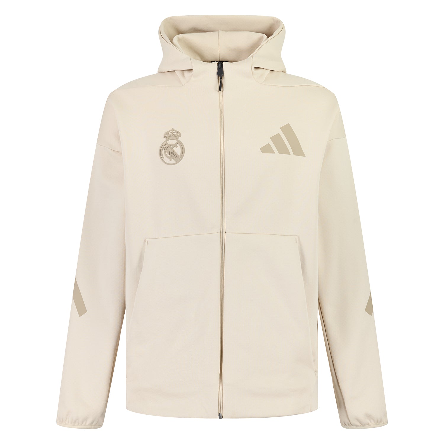 Mens adidas Real Urban Z.N.E. Full Zip Hoodie Beige – Official 