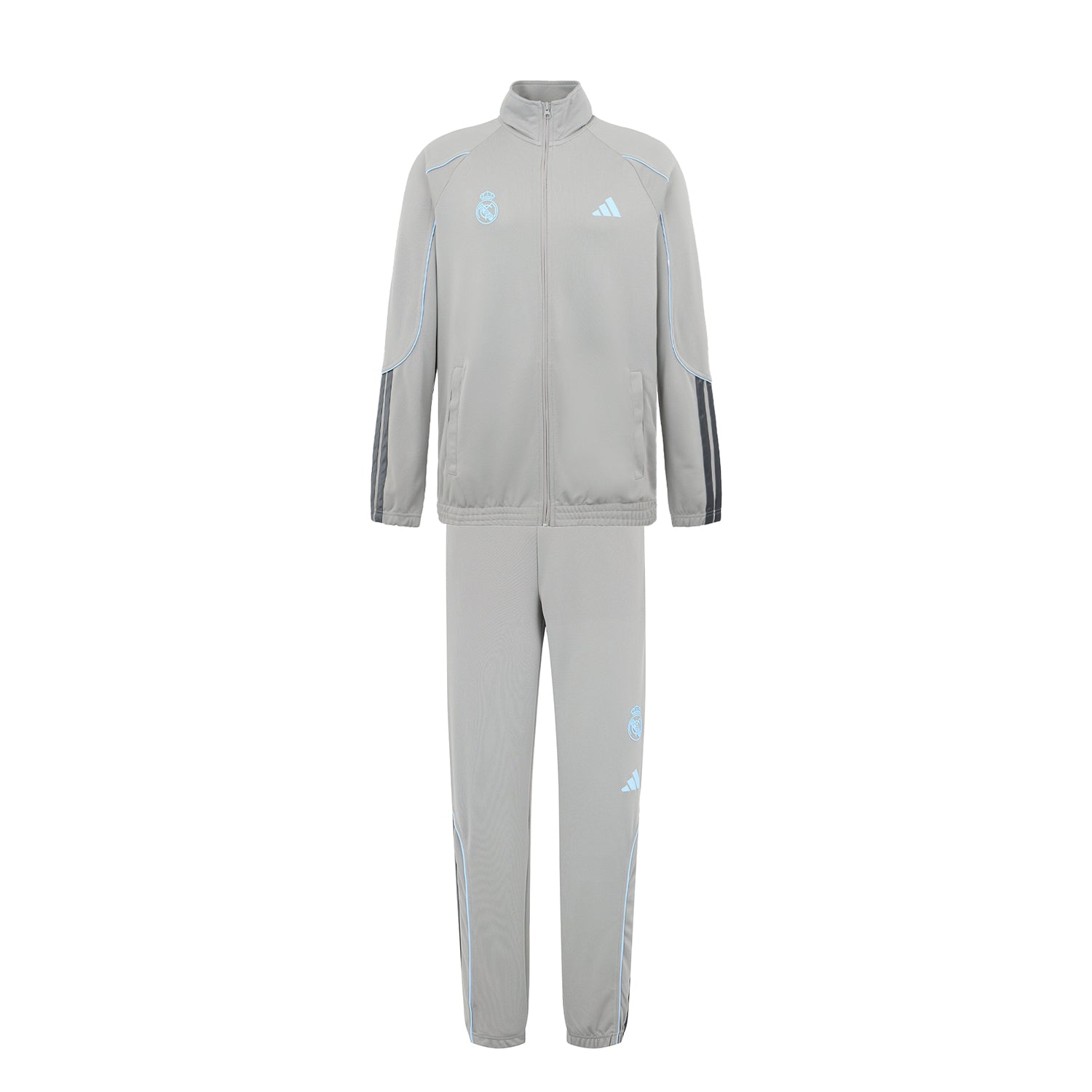 Mens adidas Stadium Tracksuit Grey – Real Madrid Europe Store