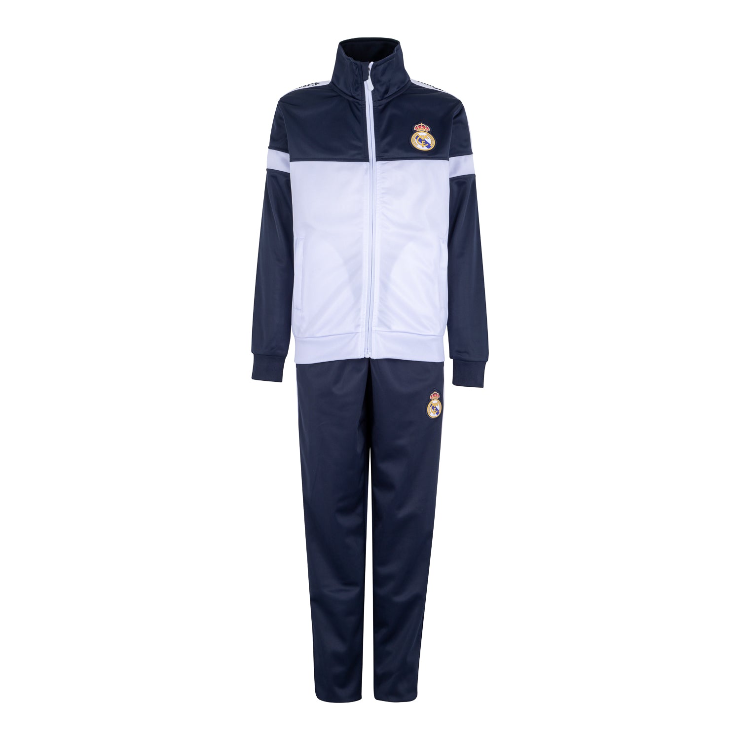 Kids RMCF Tracksuit Navy/White – Official Real Madrid Store