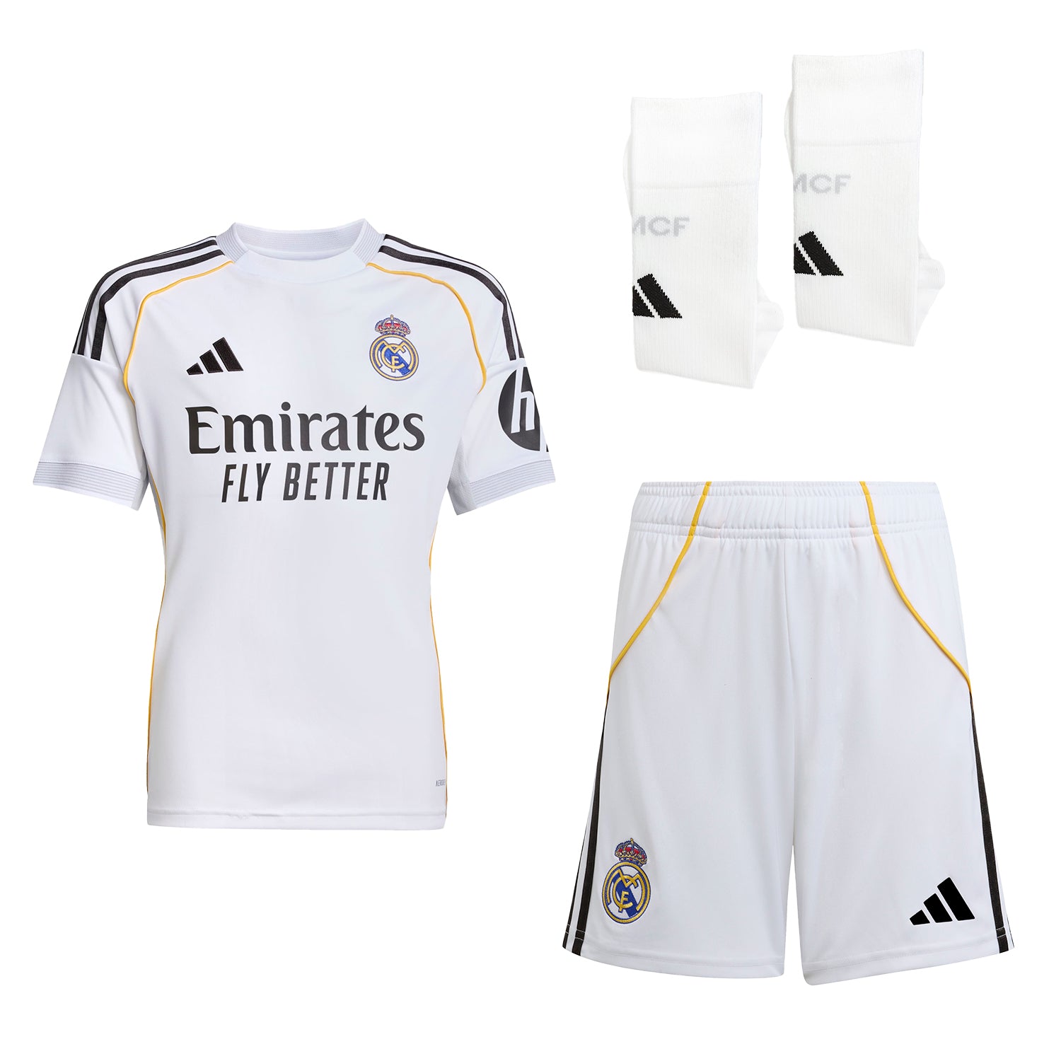 Kids Home Kit 25/26 White – The Official Real Madrid CF Online Store