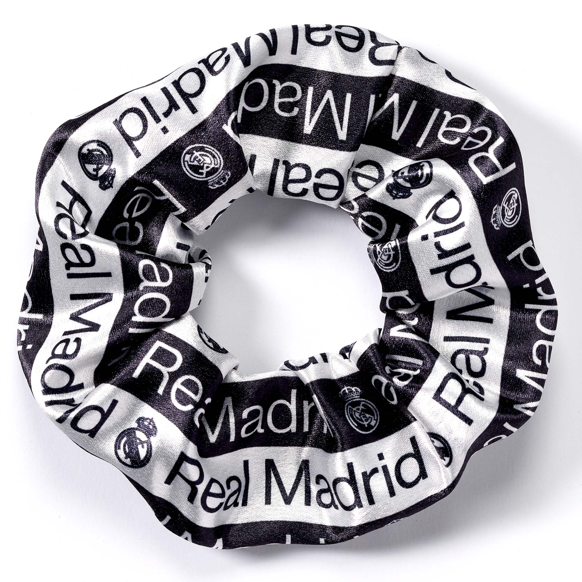 White/Black Hair Scrunchie – Official Real Madrid Store