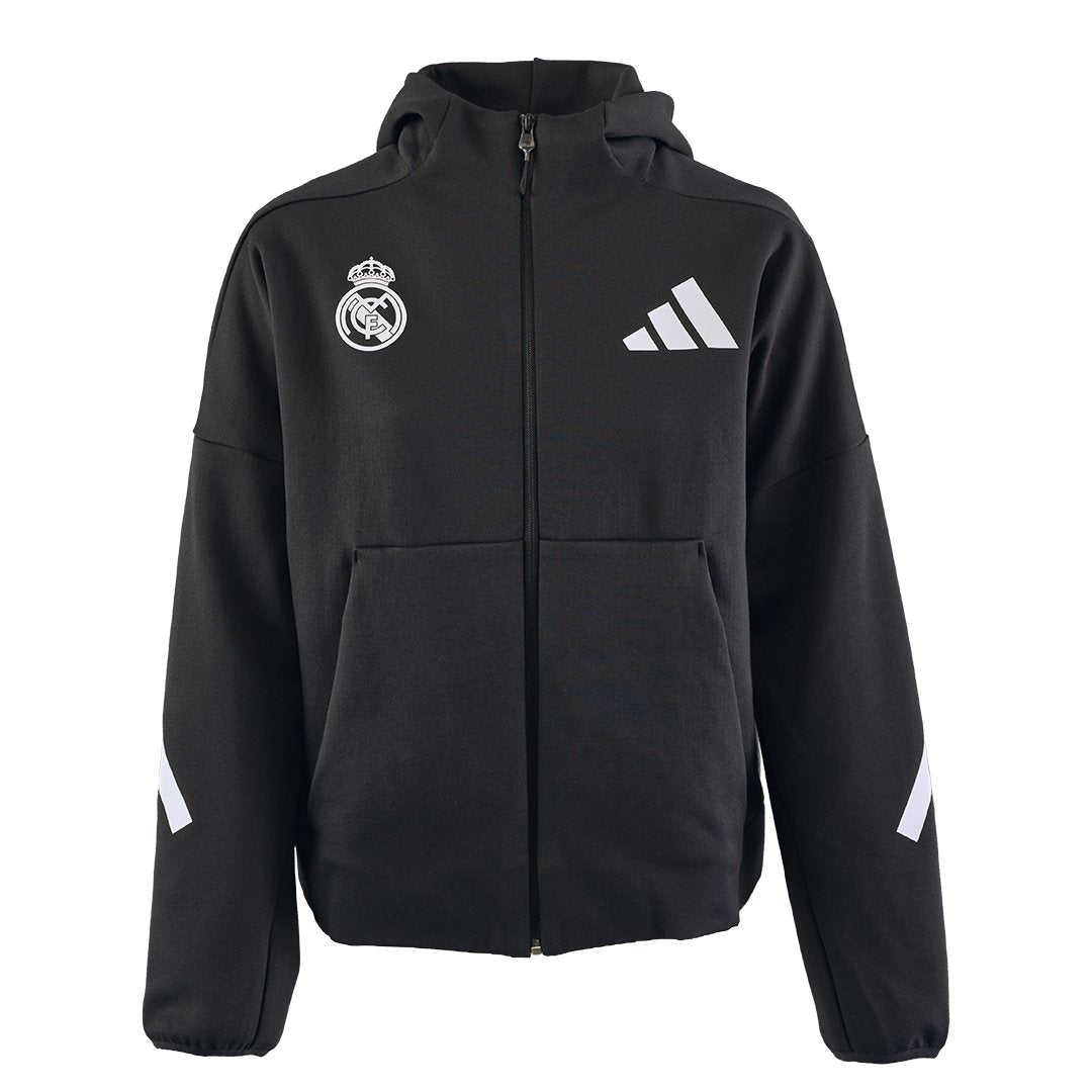 Womens adidas Real Urban Full Zip Hoodie Black – Official Real