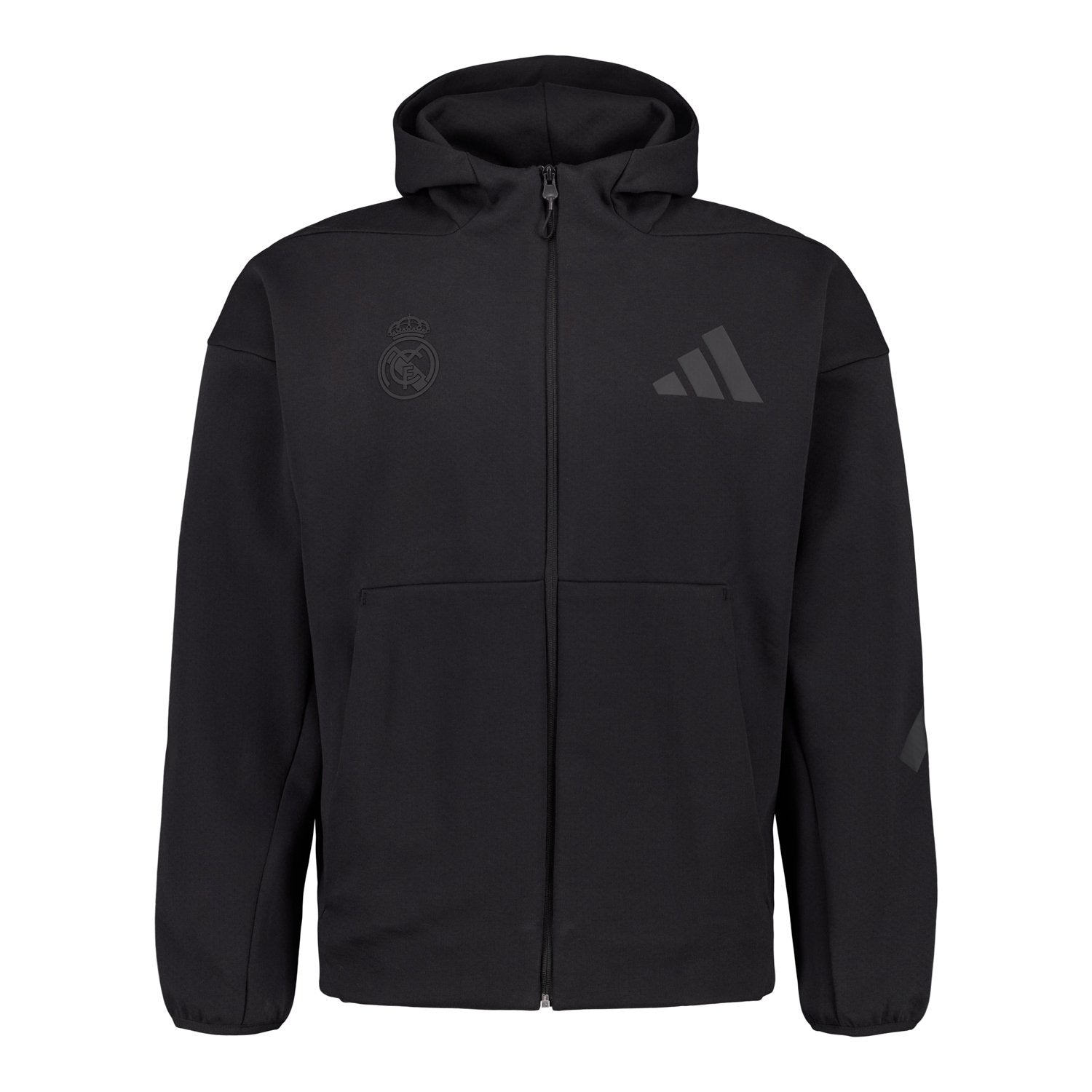 Mens adidas Real Urban Full Zip Hoodie Black – Official Real