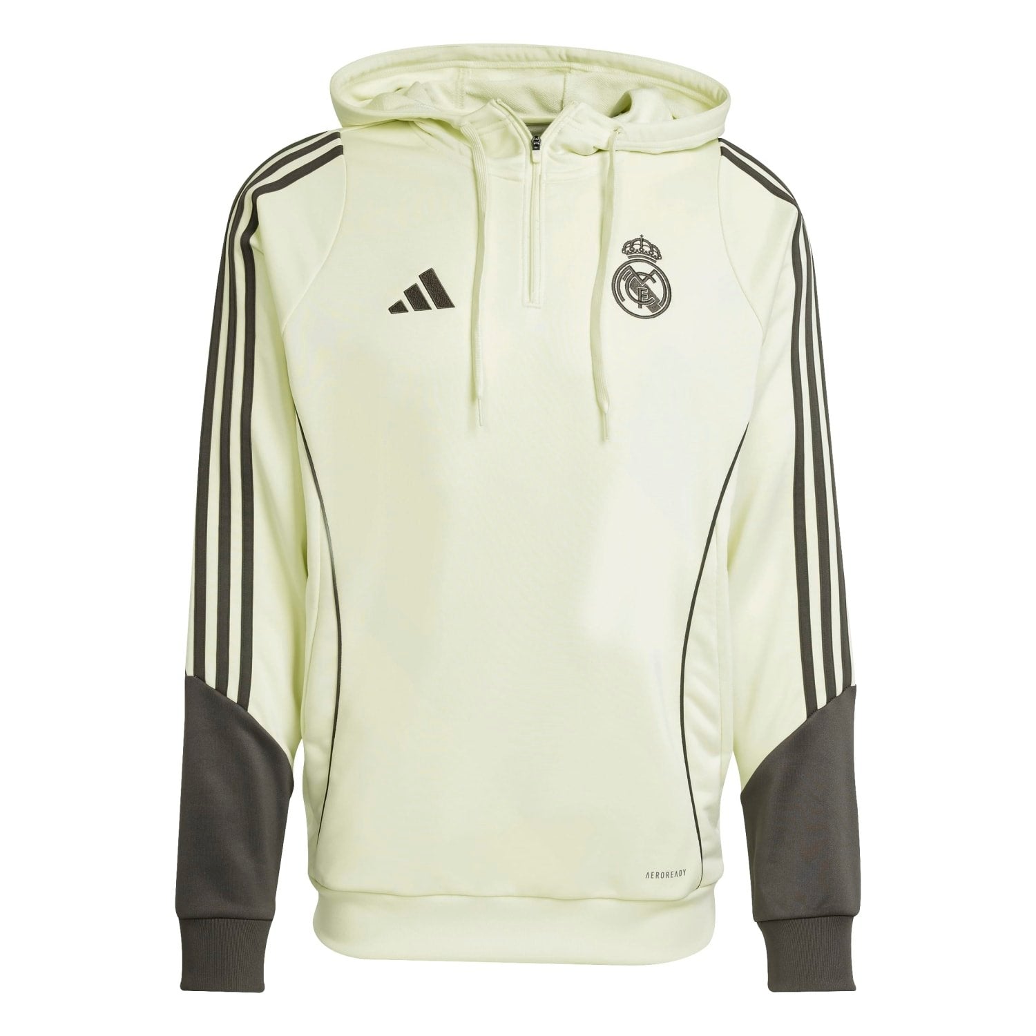 Mens adidas Training Hoodie 25/26 Lime Green – Real Madrid Europe