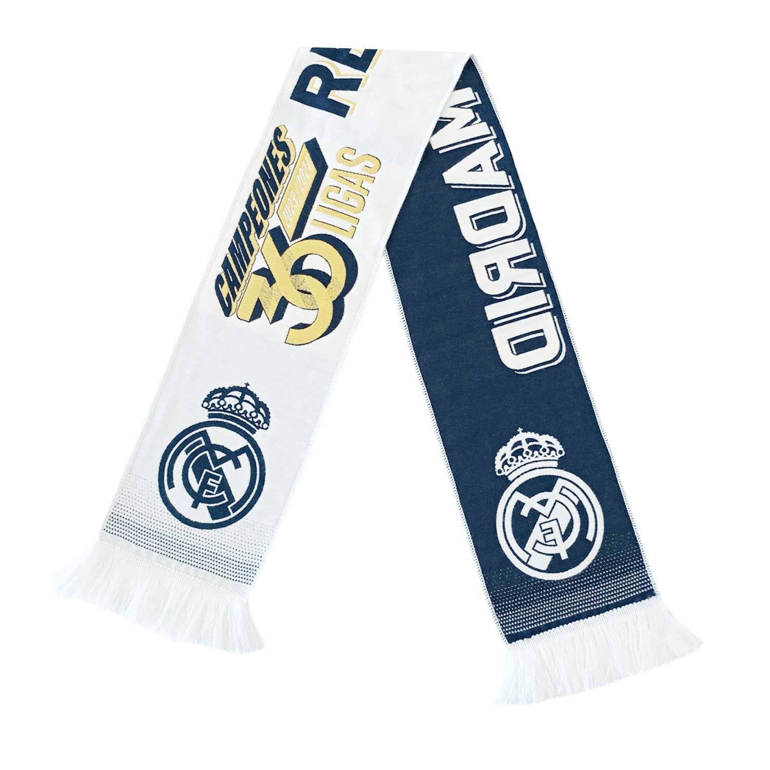 Écharpe Real Madrid Violette Double épaisseur – Supporters Liga Espagnole