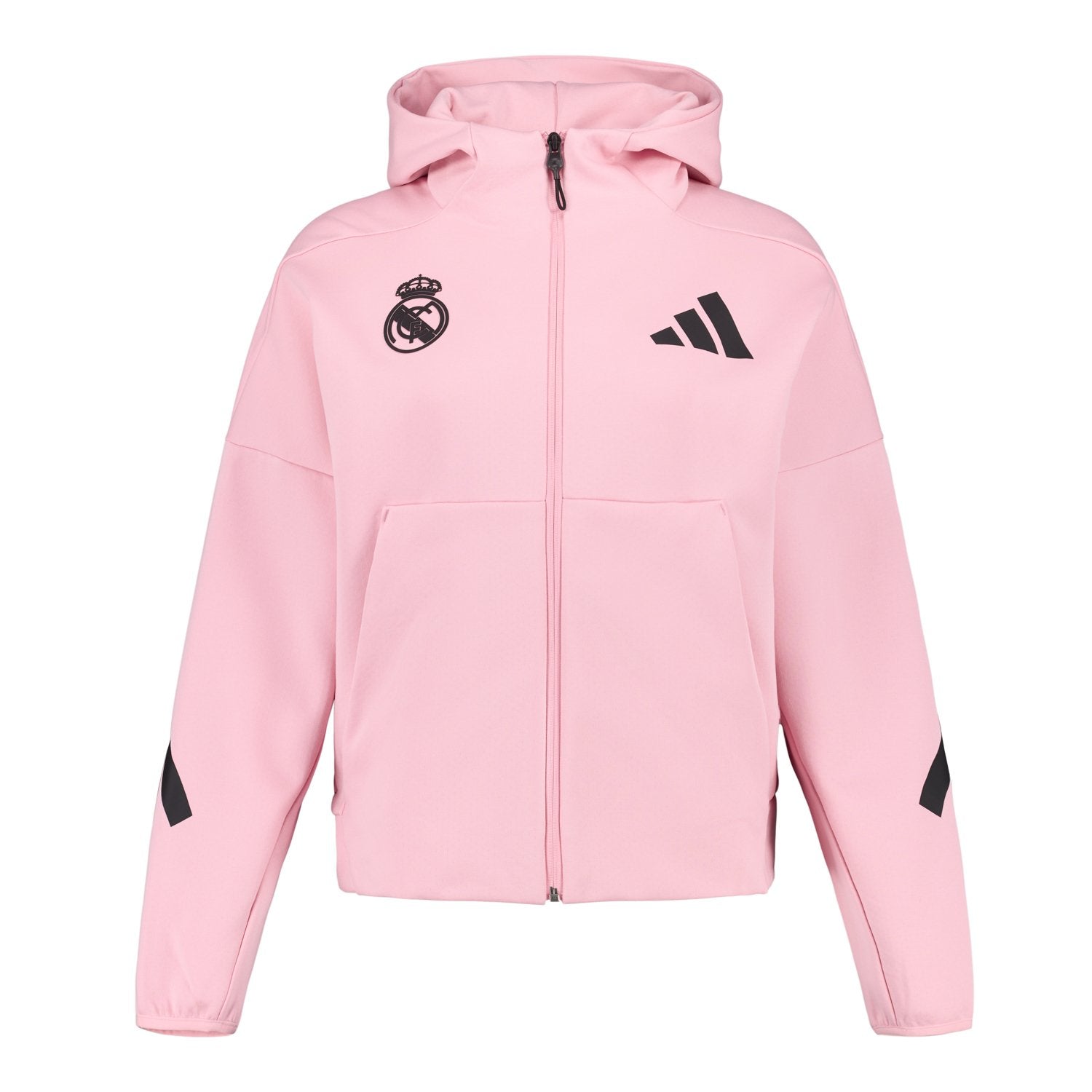 Womens adidas Real Urban Full Zip Hoodie Pink – Real Madrid Europe