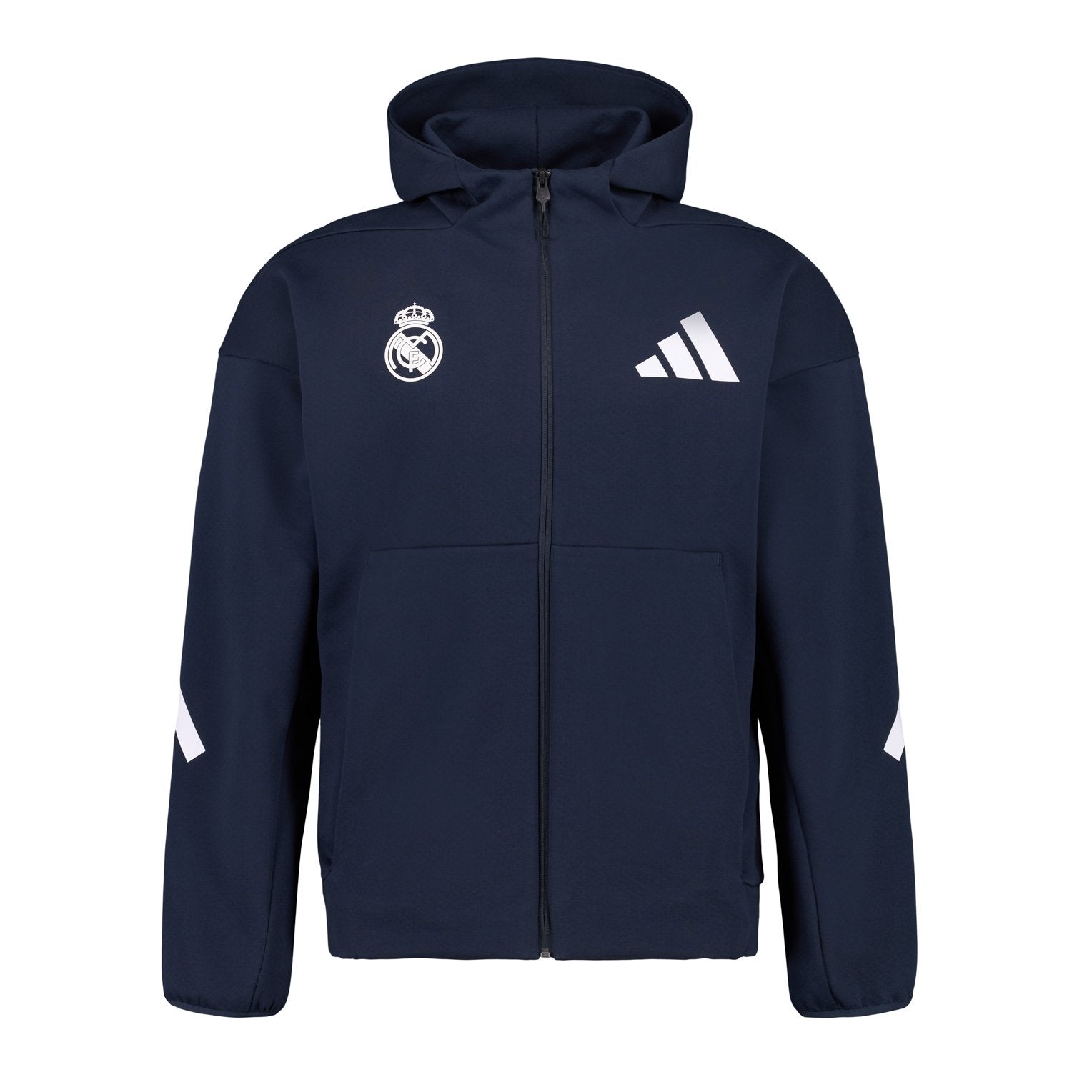 Mens Adidas Real Urban Full Zip Hoodie Navy – Real Madrid Europe Store