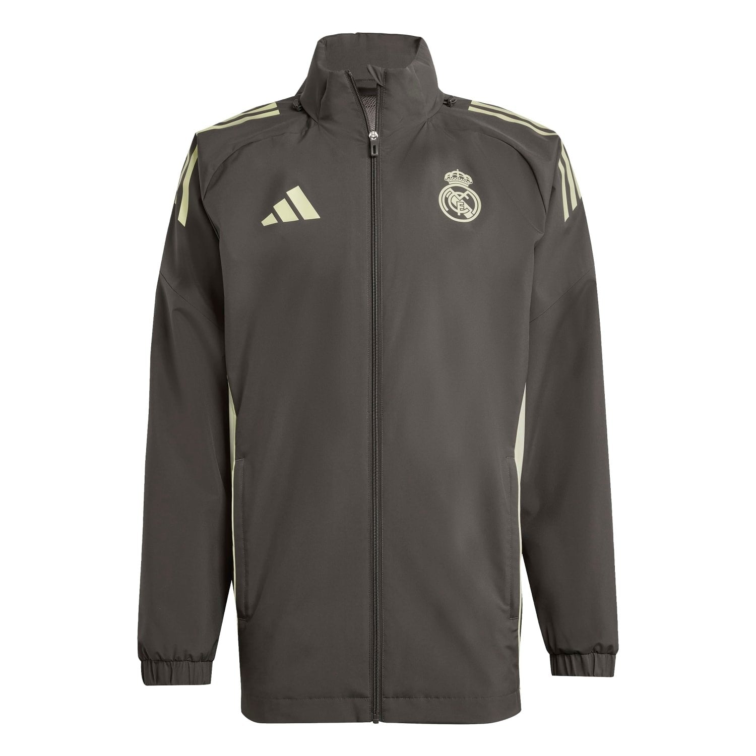 Mens adidas Training All Weather Jacket 25/26 Dark Olive – The