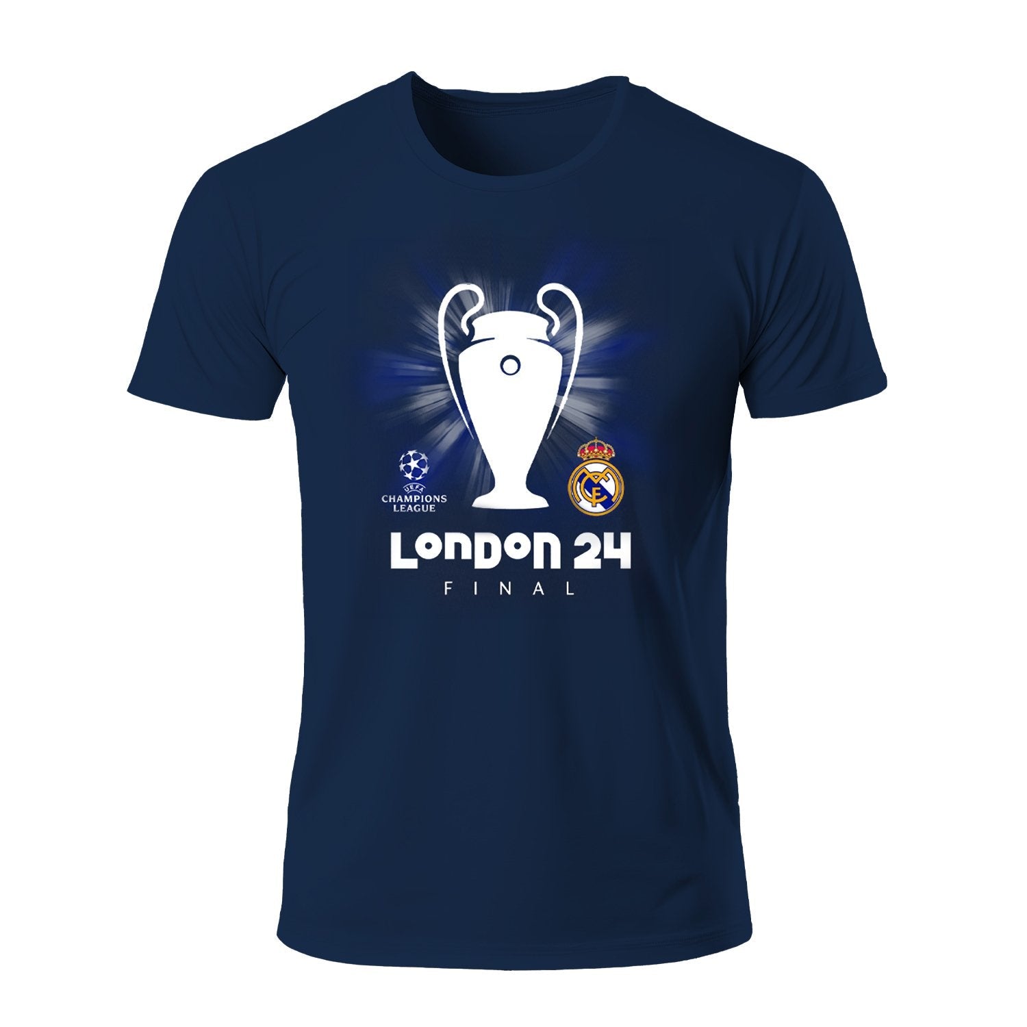 Mens UCL Final London 24 T-Shirt Navy – Official Real Madrid Store
