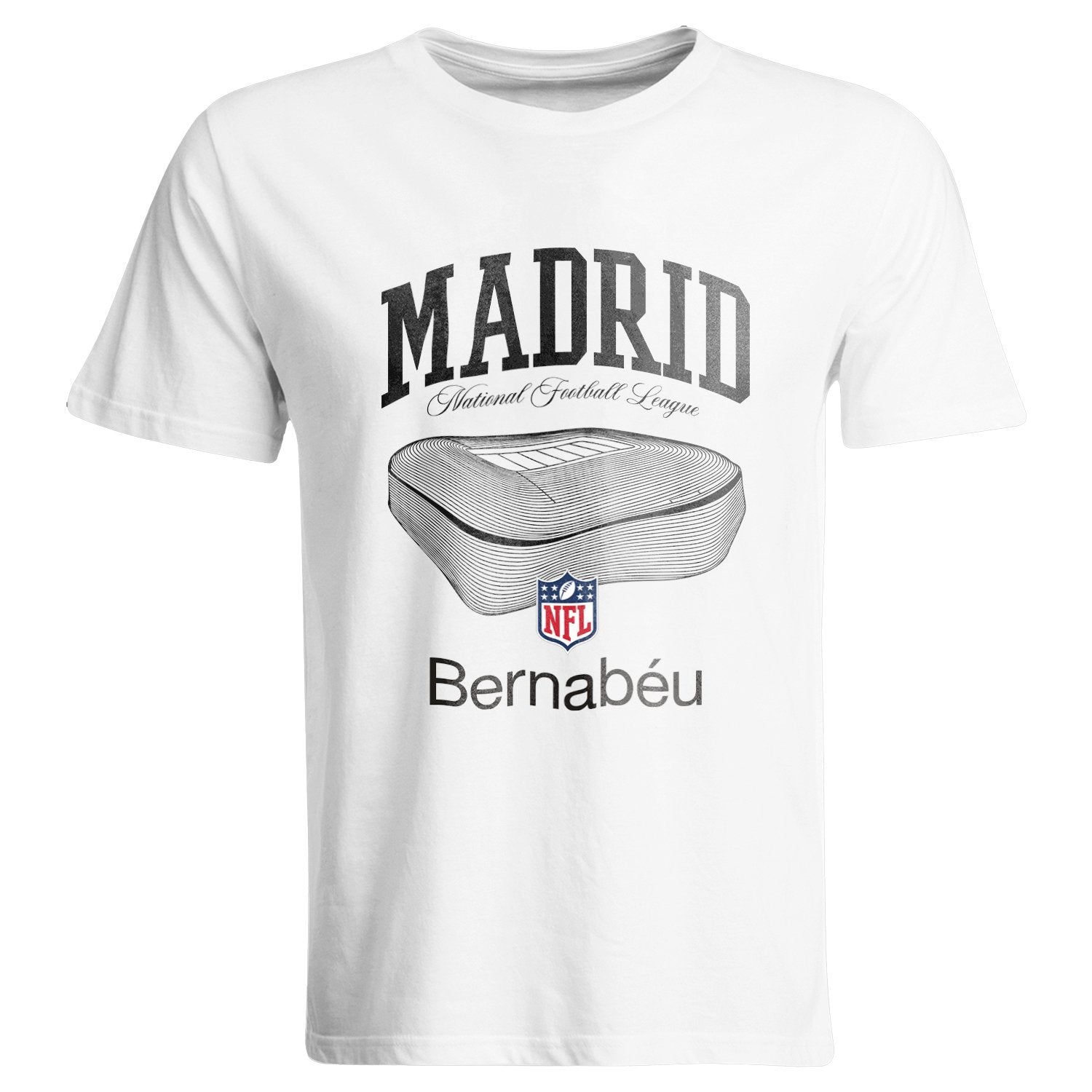 ウェア Real Madrid shirt Mens Bernabéu x NFL Stadium Shirt White – Official Real Madrid Store