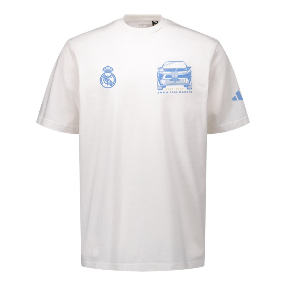 adidas BMW Mens T-Shirt White – The Official Real Madrid CF Online