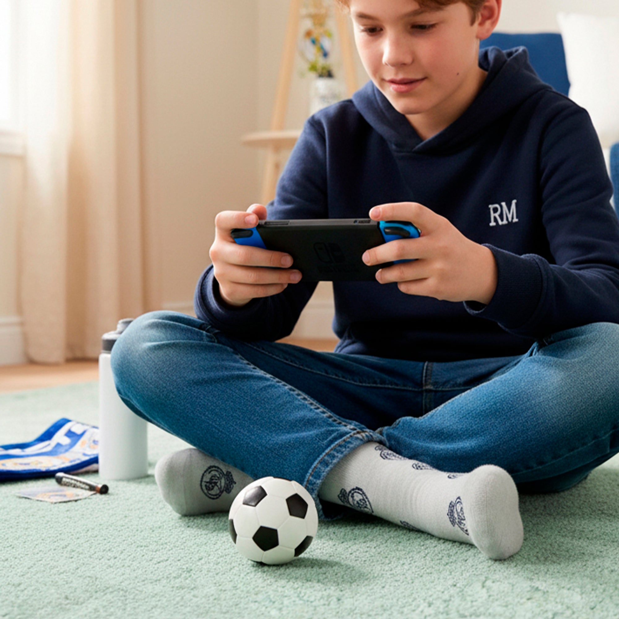 Long Youth Grey Socks