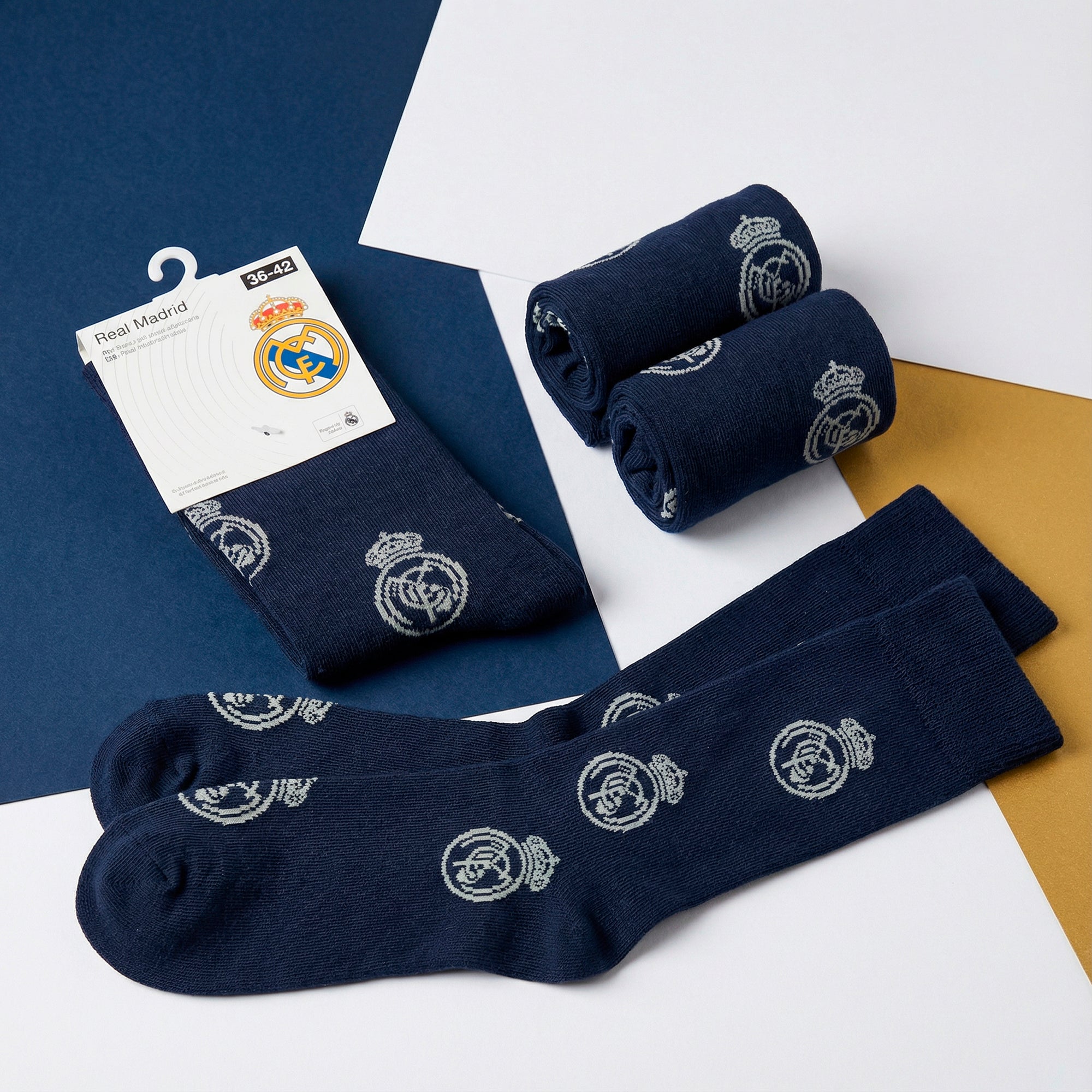 Long Youth Navy Socks
