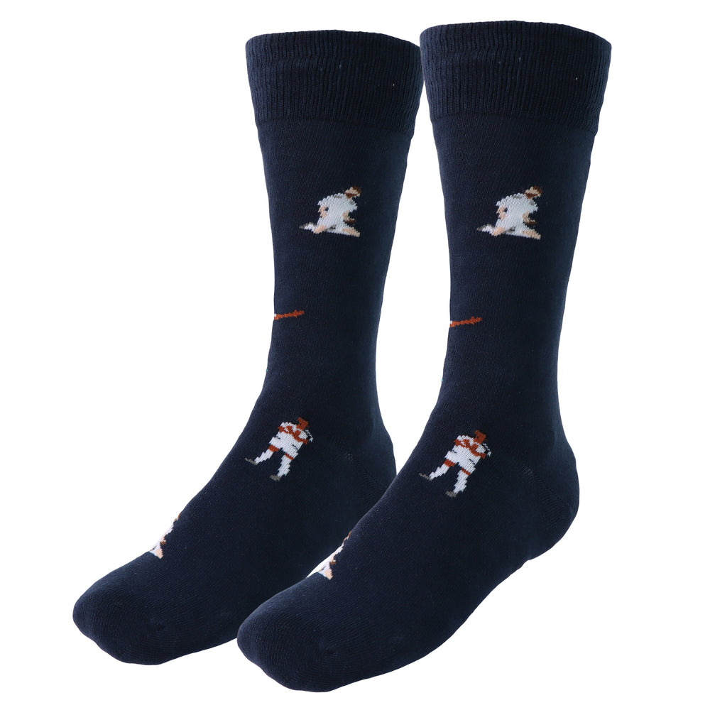 Calcetines Largos Infantiles Jugadores Azul Oscuro