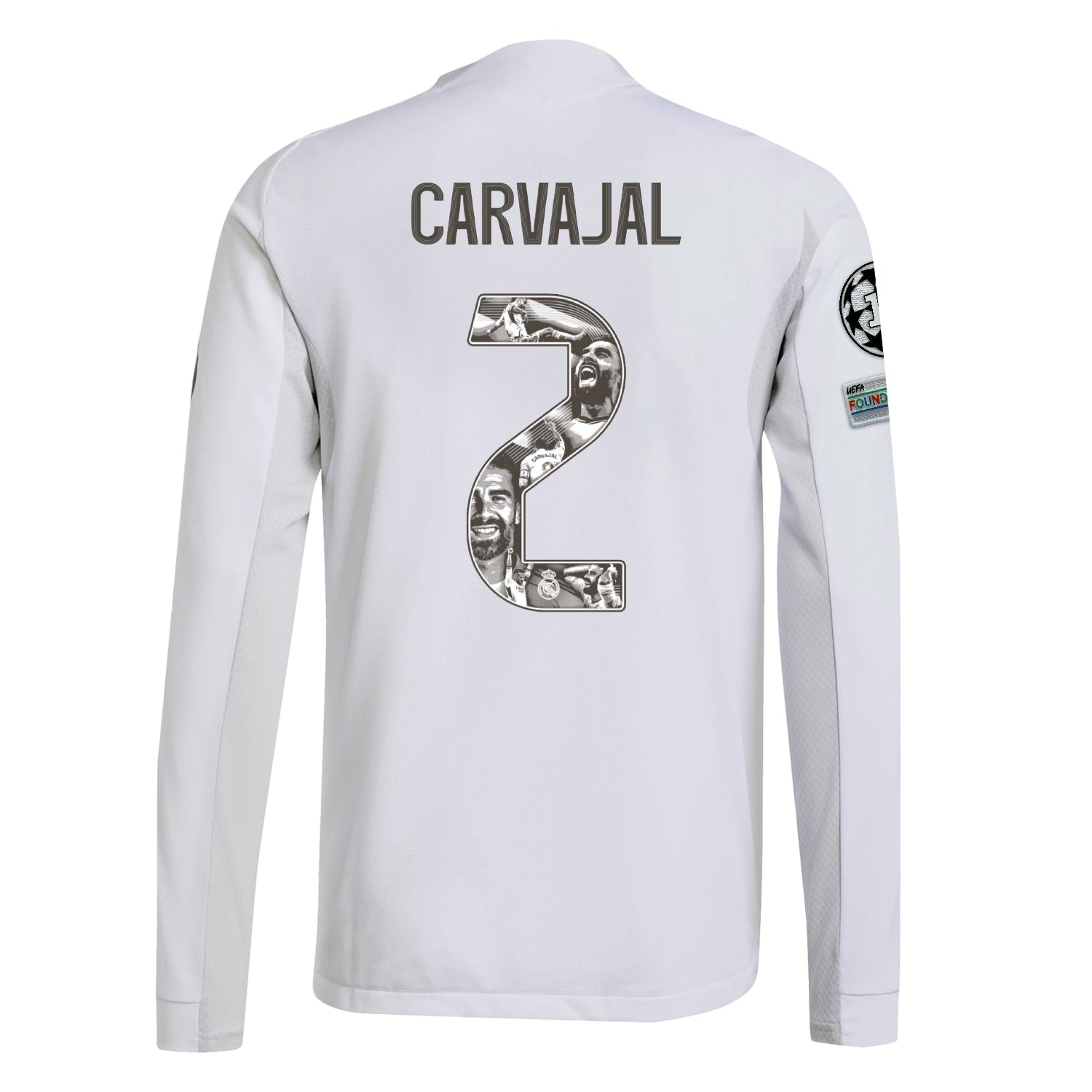 Maillot Authentic Homme Manches Longues Carvajal Édition Spéciale Domicile Blanc 25/26