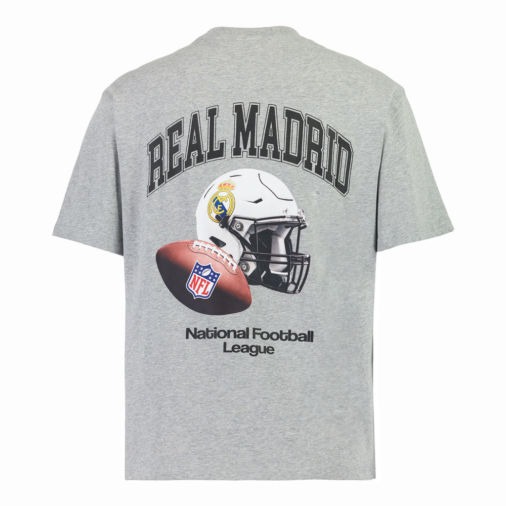 T-shirt Coton Homme Real Madrid x NFL Gris