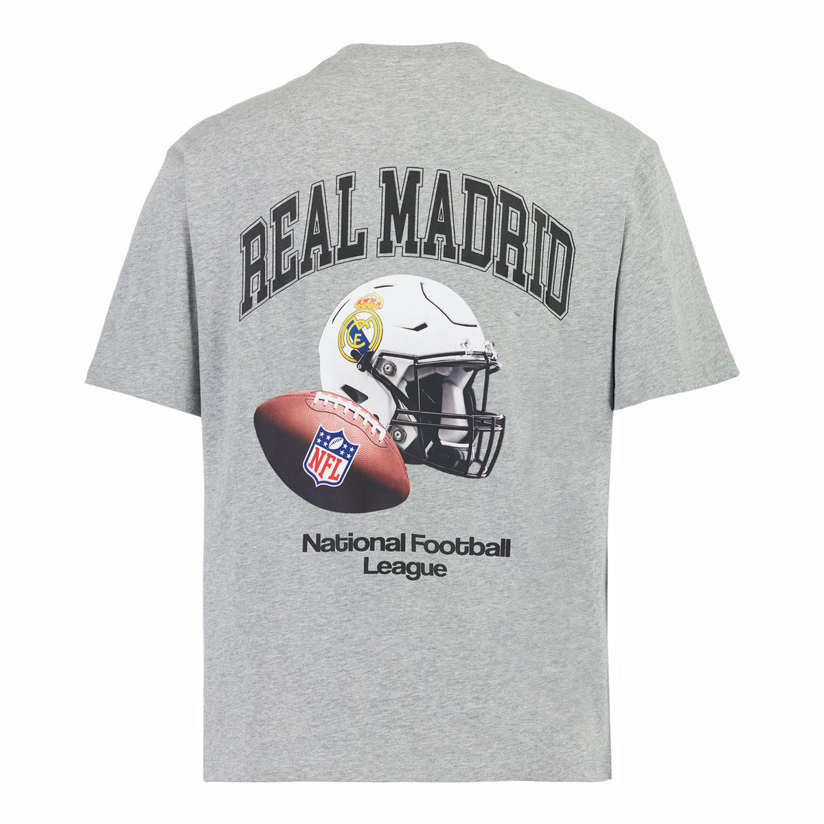 T-shirt Coton Homme Real Madrid x NFL Gris