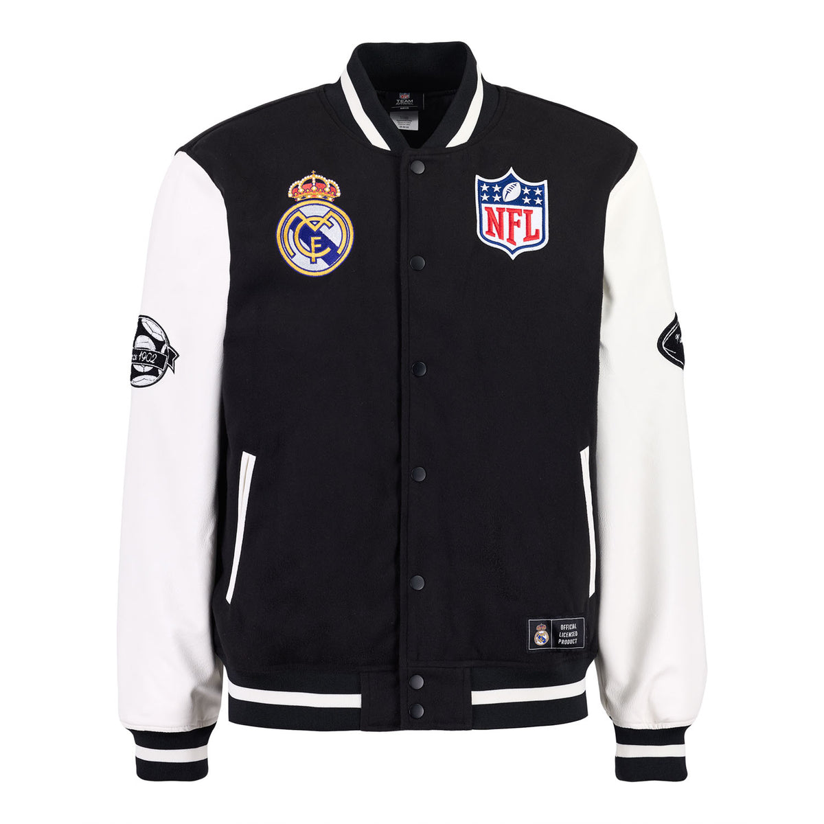Veste Varsity Homme Real Madrid x NFL Noire