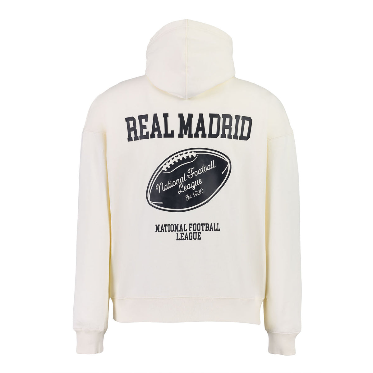 Sweat à Capuche Homme Real Madrid x NFL Football Américain Beige