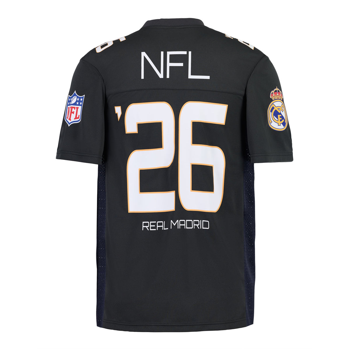 Mens Real Madrid x NFL Football Jersey Grey