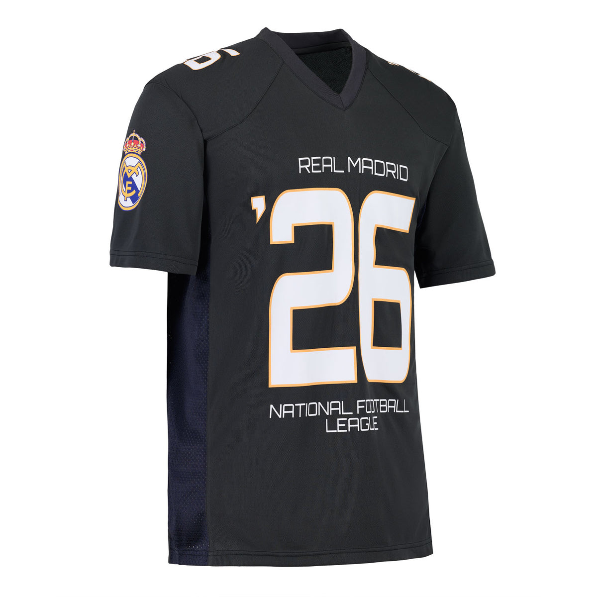 Mens Real Madrid x NFL Football Jersey Grey