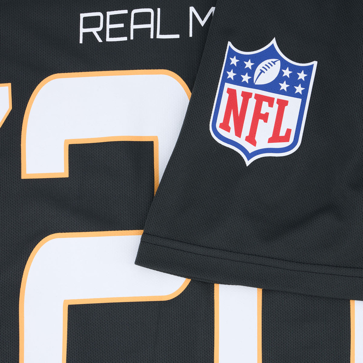 Mens Real Madrid x NFL Football Jersey Grey