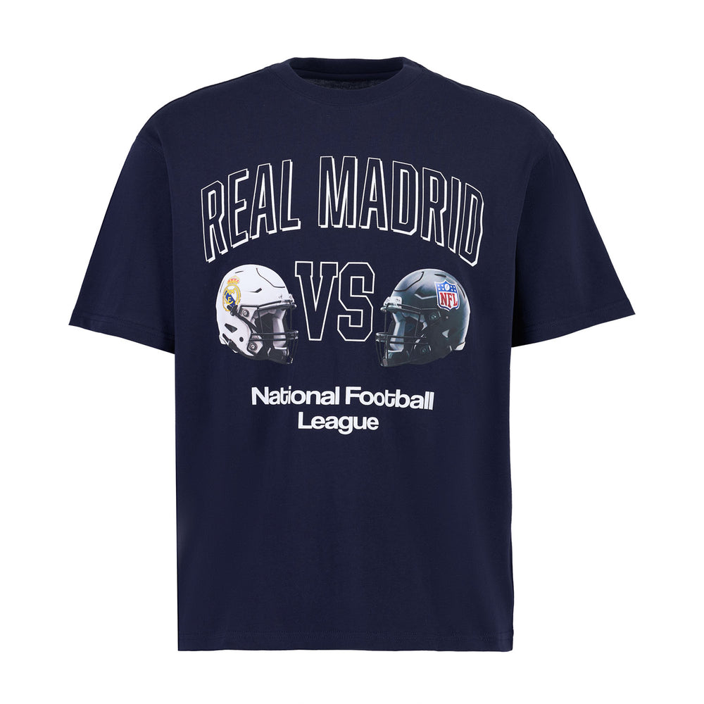 T-shirt Coton Homme Real Madrid x NFL Bleu Marine