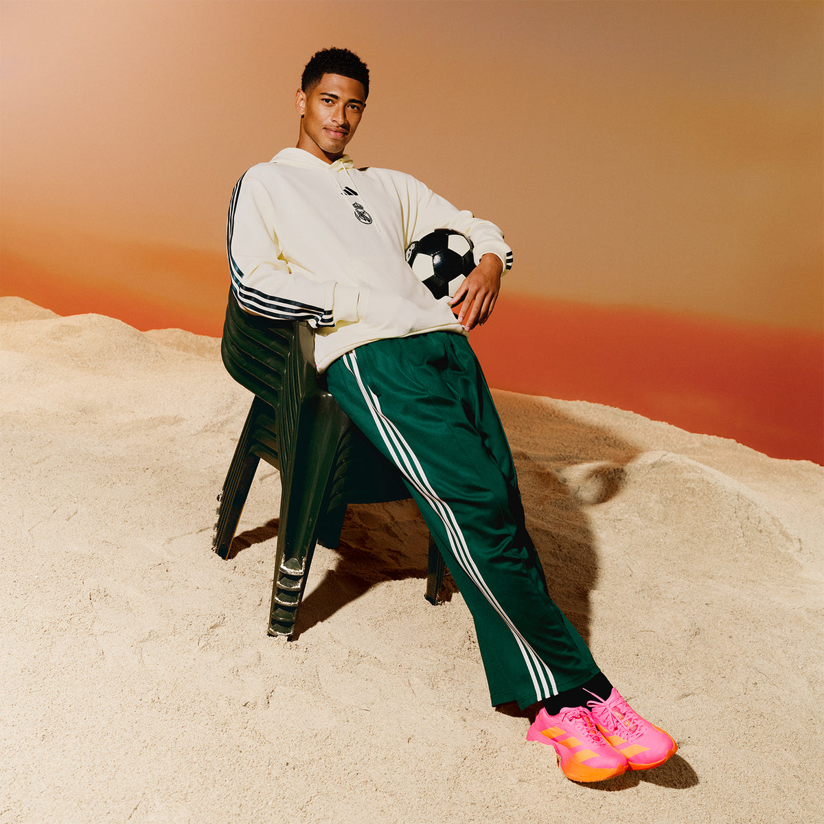Mens adidas x FARM Rio Hoodie 26/27 Cream