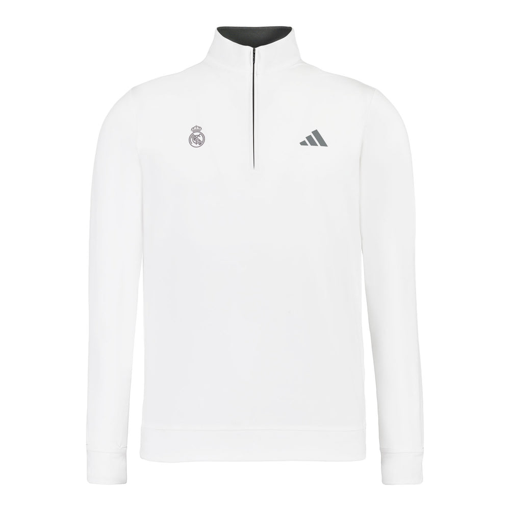 Mens adidas Golf Ultimate365 Quarter Zip White