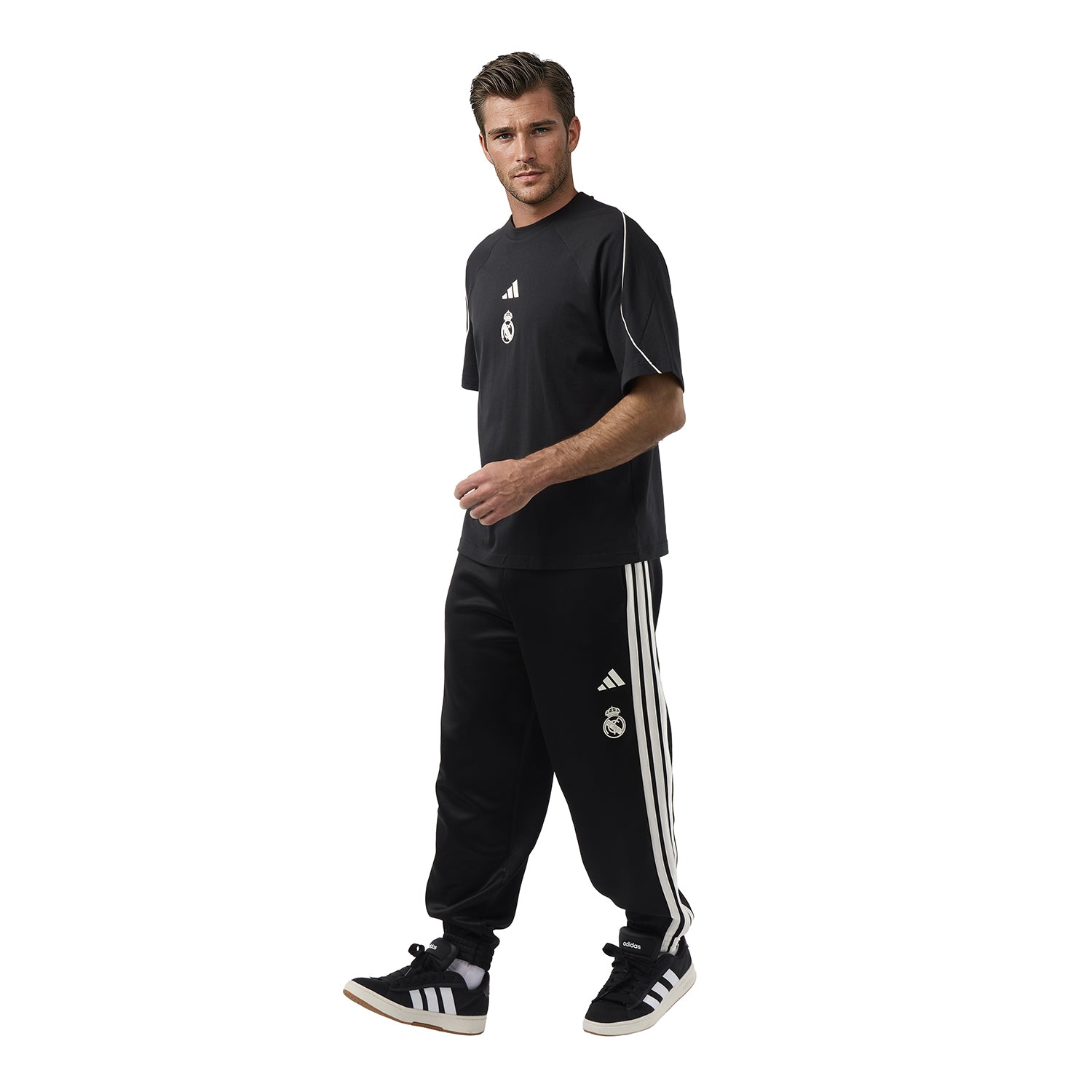 Mens adidas Stadium Tracksuit Pants Black – Official Real Madrid Store