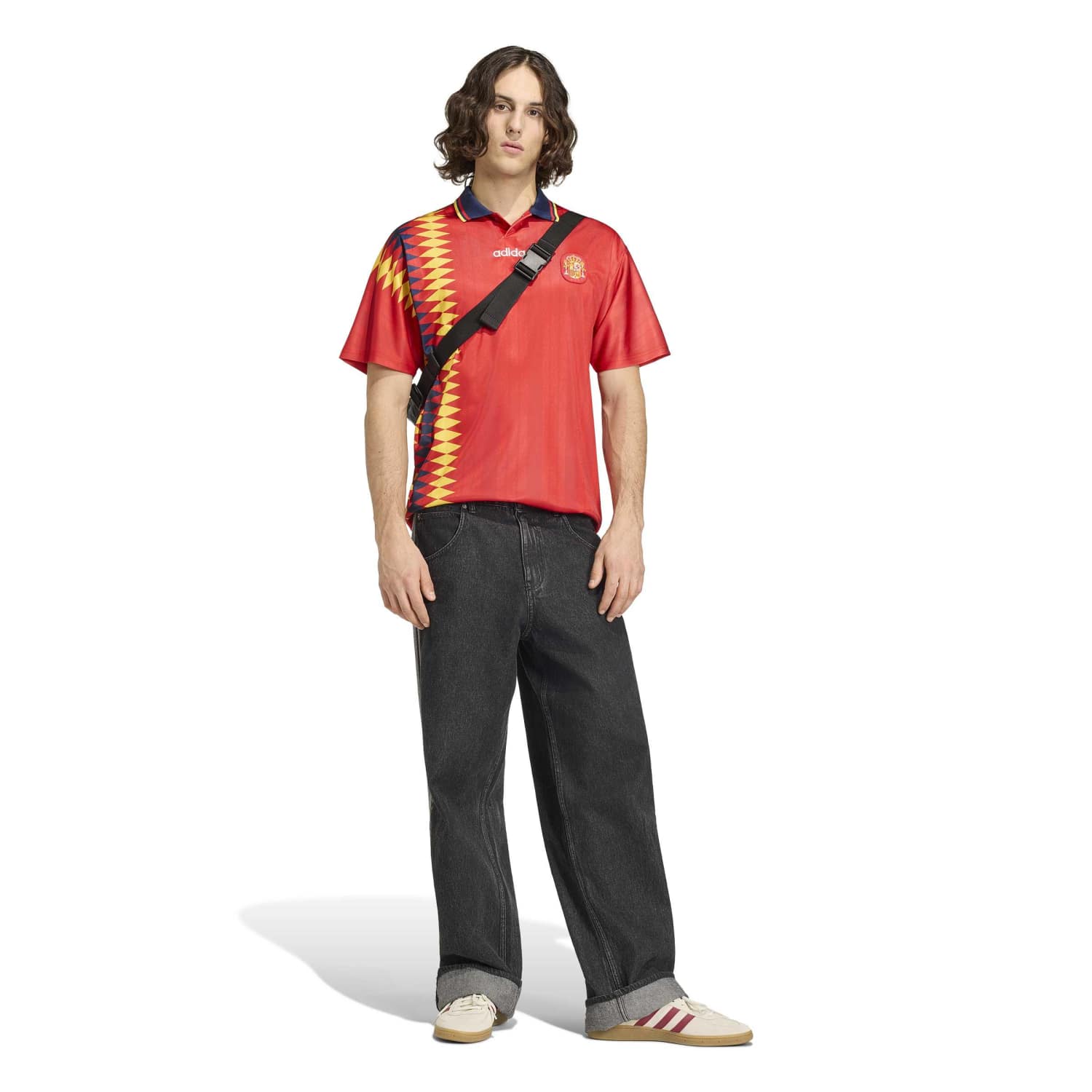 Camiseta Retro España Hombre Primera Equipación 1996 Roja