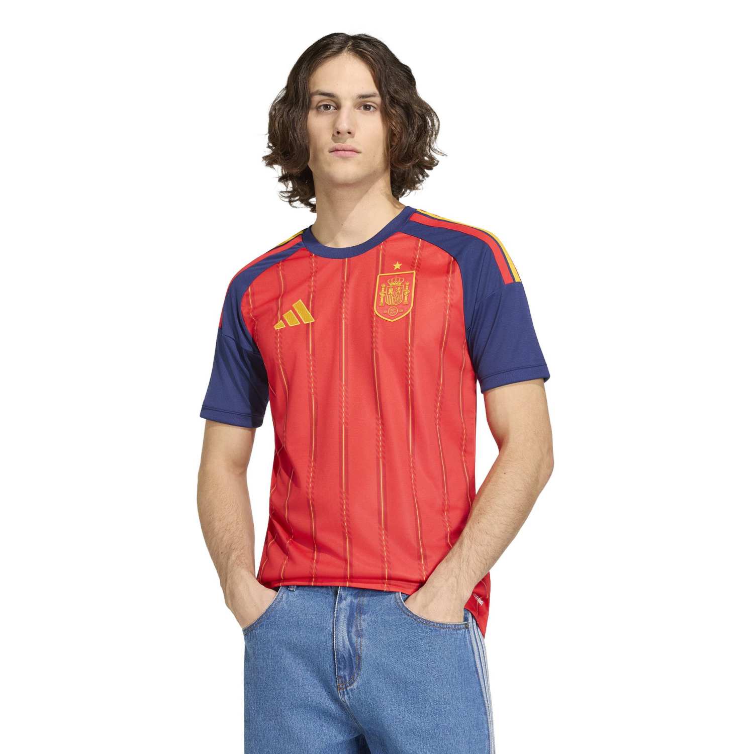 Camiseta España Hombre Primera Equipación Mundial 2026 Roja