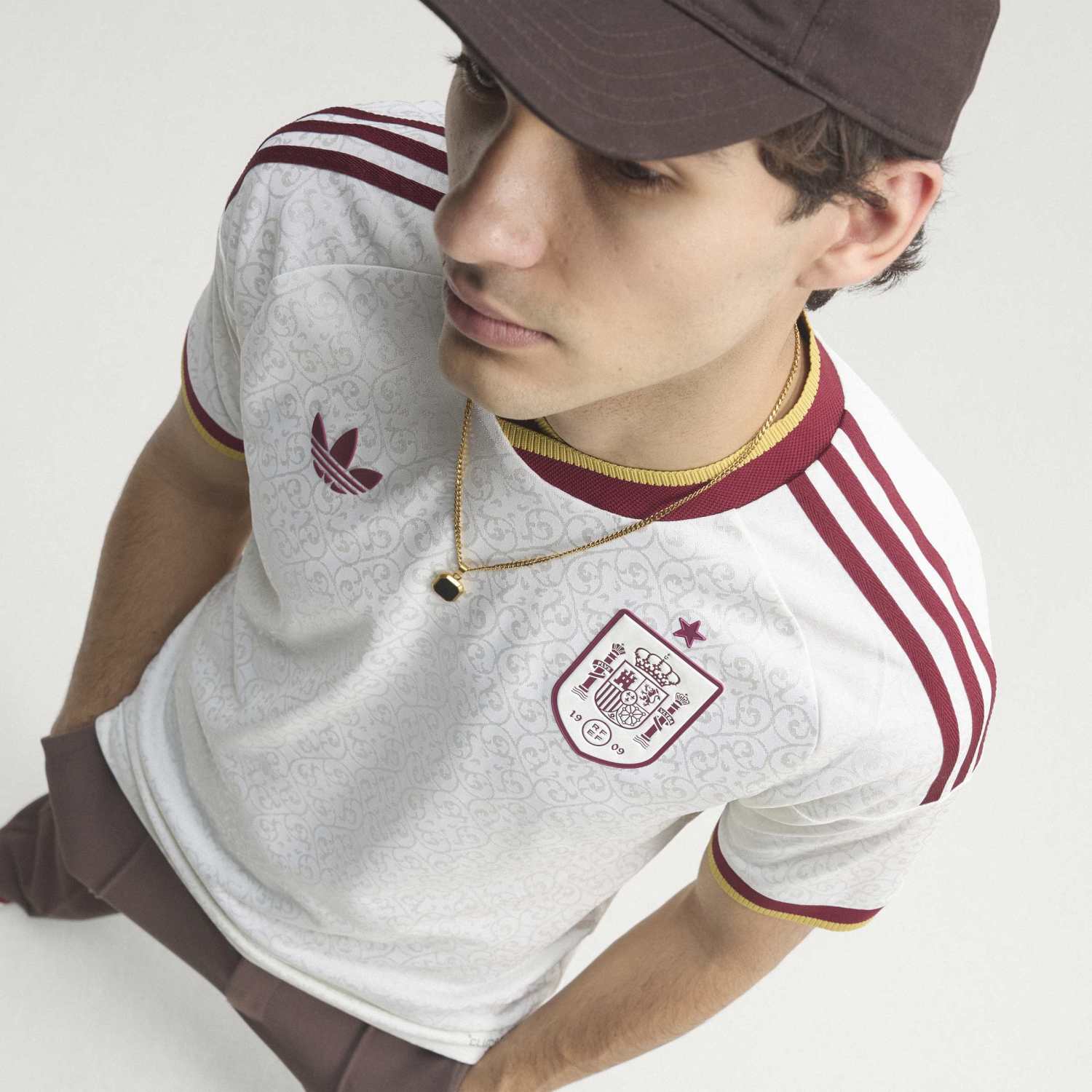 Maillot Authentic Espagne Homme Extérieur Coupe du Monde 2026 Blanc