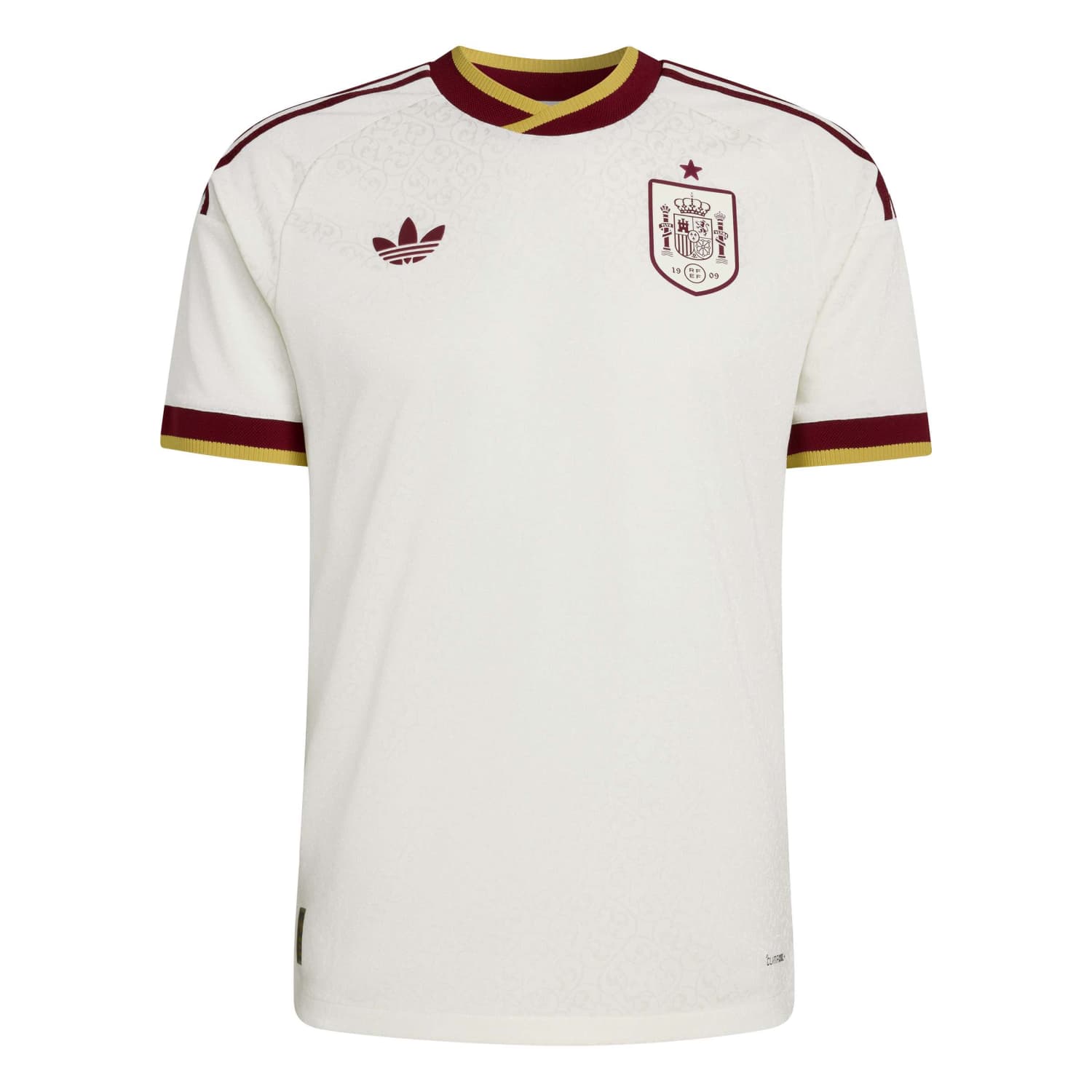 Maillot Authentic Espagne Homme Extérieur Coupe du Monde 2026 Blanc