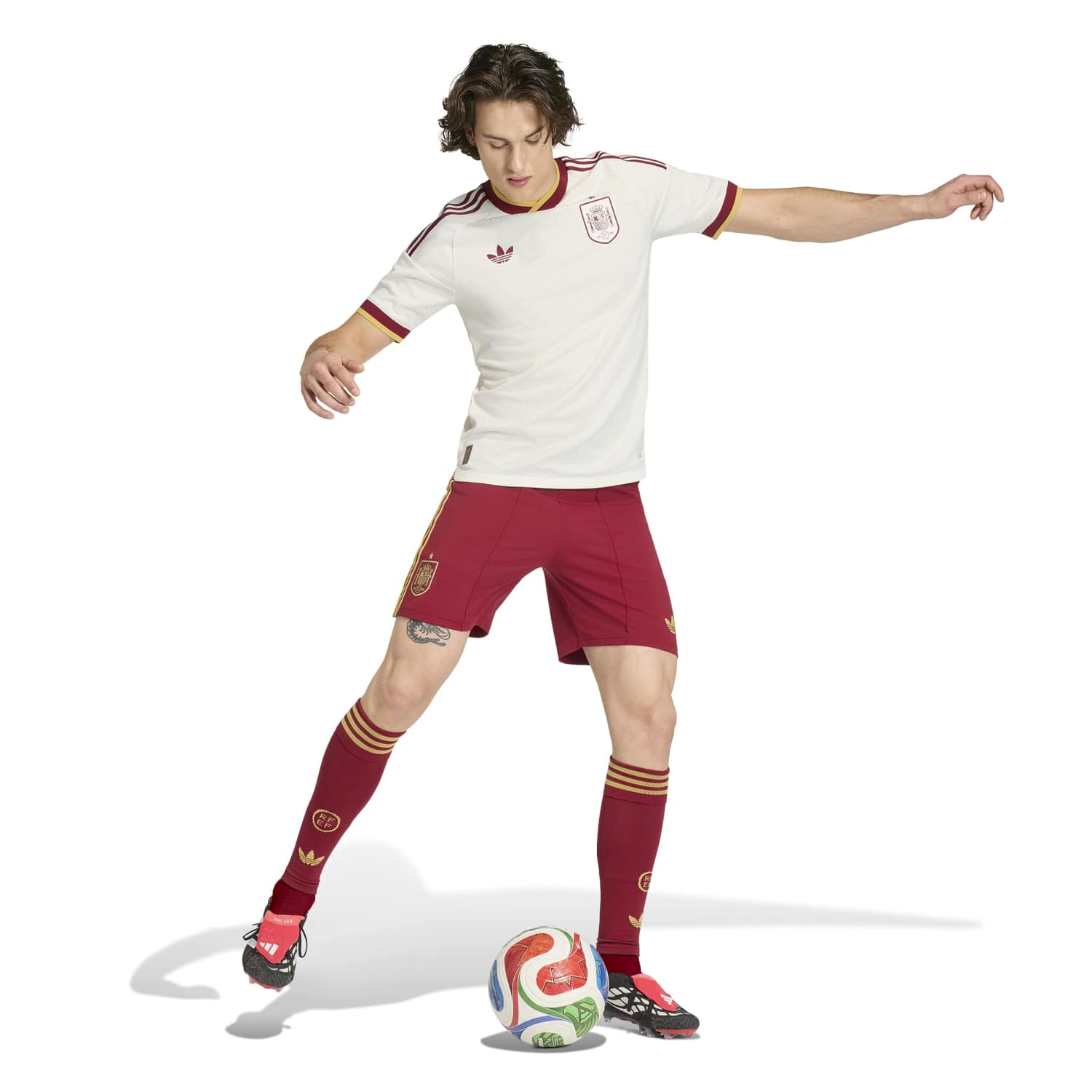 Maillot Authentic Espagne Homme Extérieur Coupe du Monde 2026 Blanc