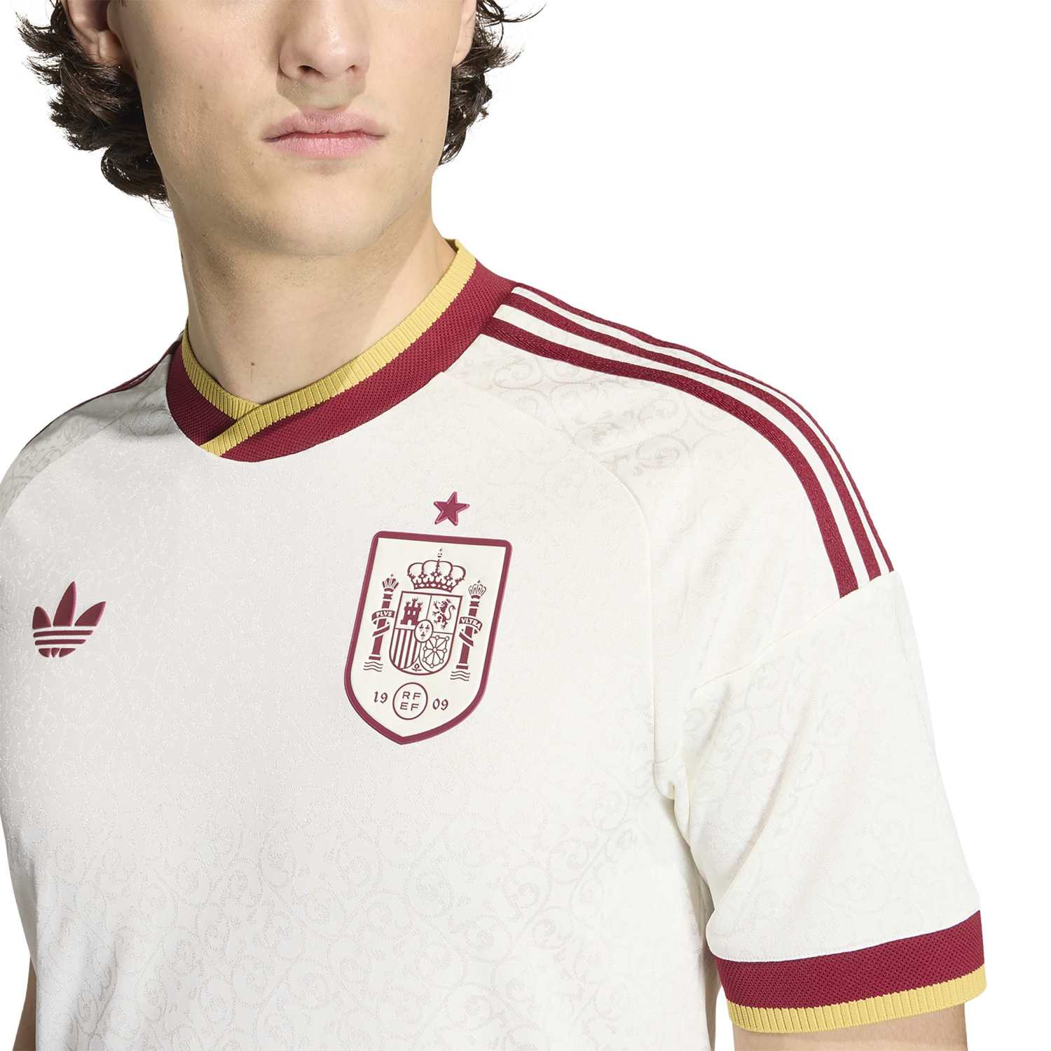 Maillot Authentic Espagne Homme Extérieur Coupe du Monde 2026 Blanc