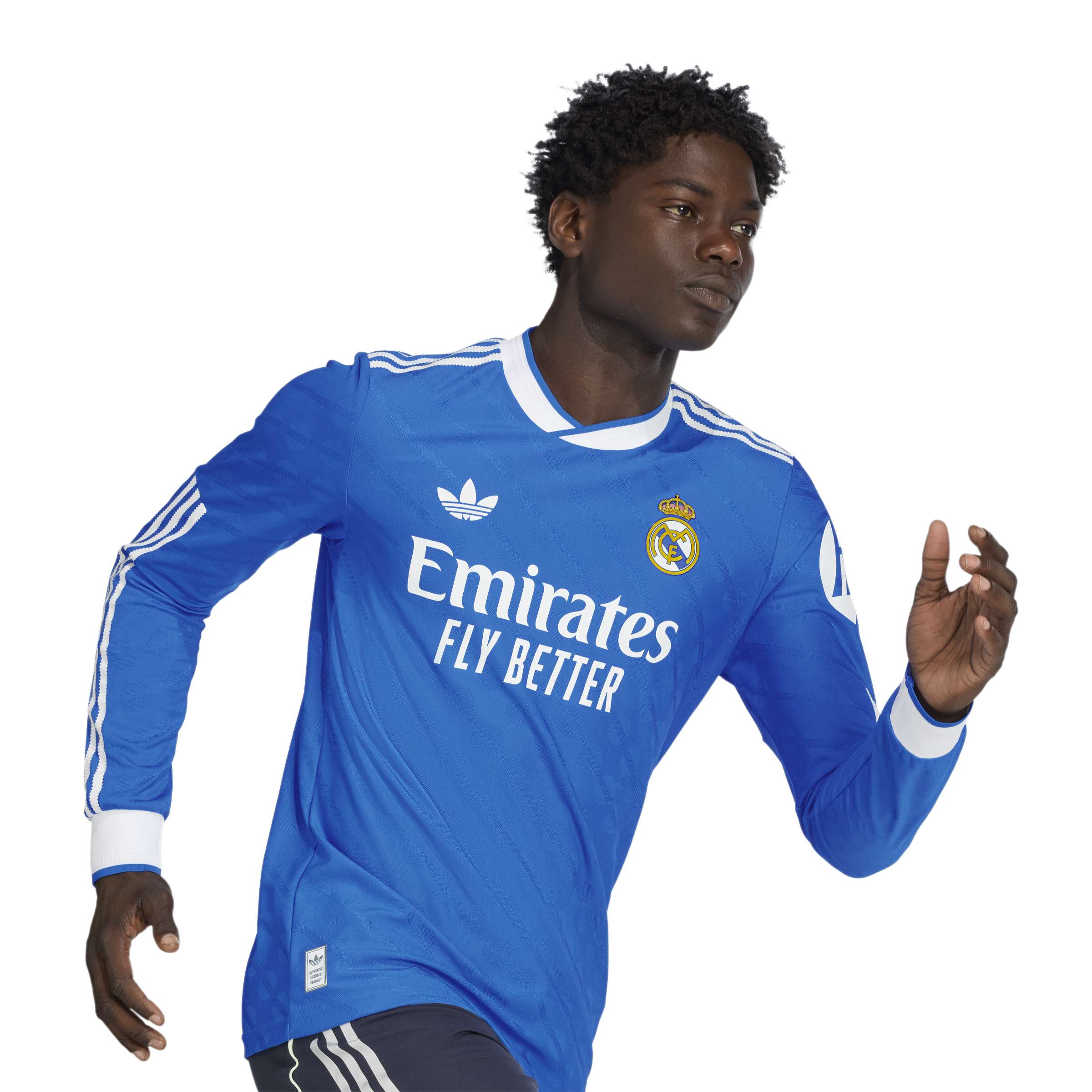 Real Madrid  長袖ジャージ 青 Mens Third Long Sleeve Authentic Shirt 25/26 Blue – Official Real