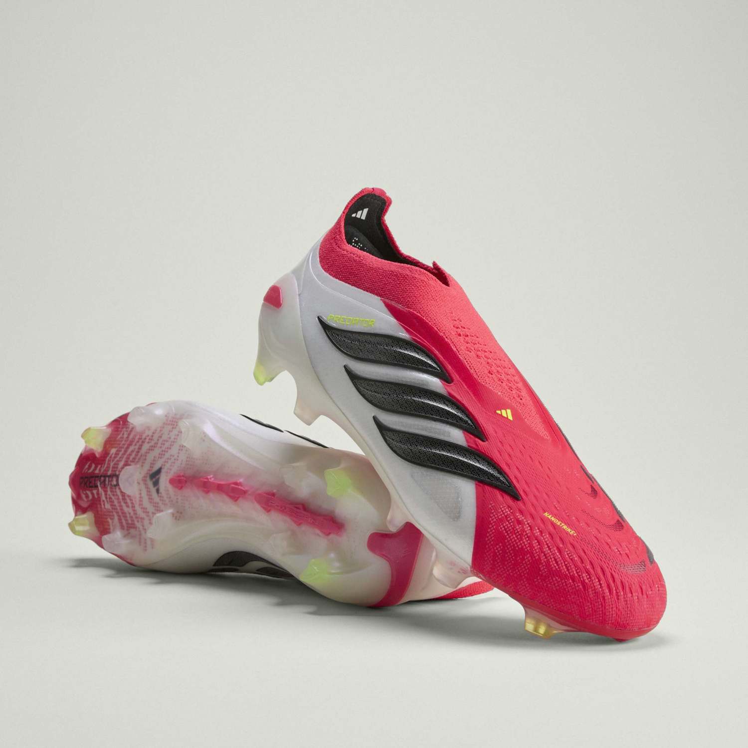 Mens adidas Predator Elite Laceless Football Boots Red – Official