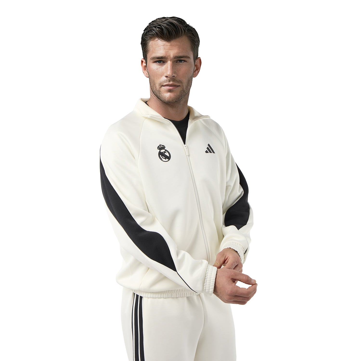 Veste Survetement Homme adidas Stadium Blanche