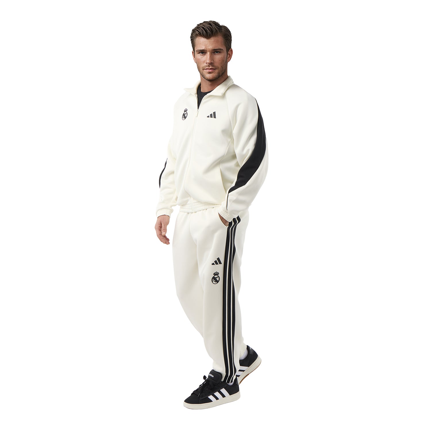 Veste Survetement Homme adidas Stadium Blanche