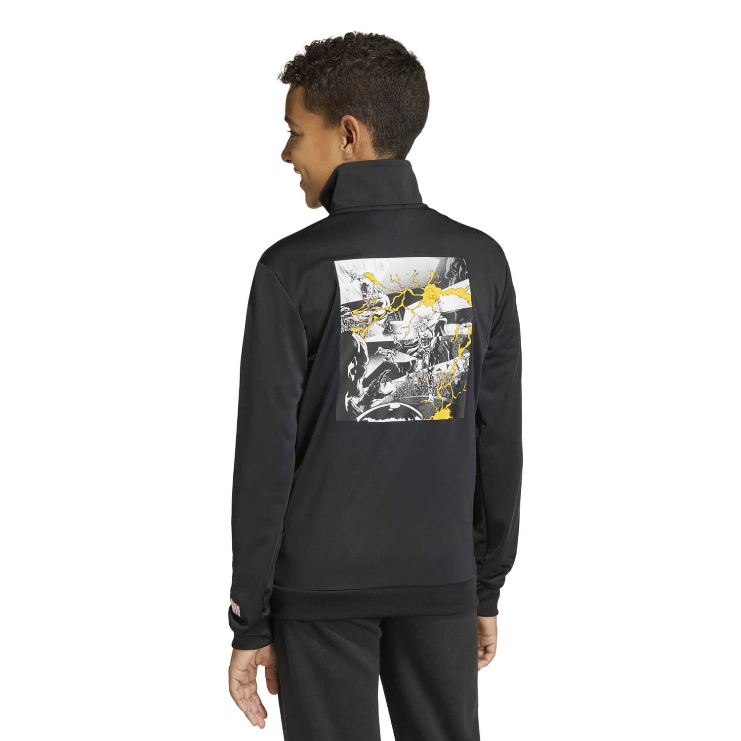 Chaqueta Chándal Niño adidas Marvel 25/26 Negra