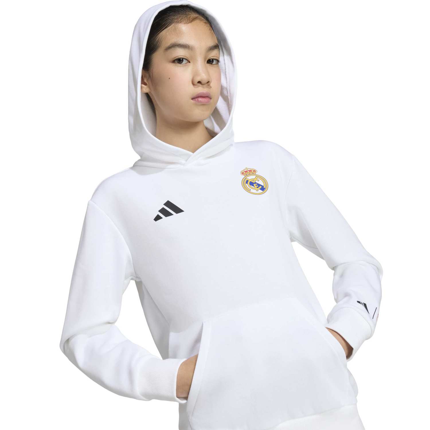 Youth adidas Marvel Hoodie 25/26 White