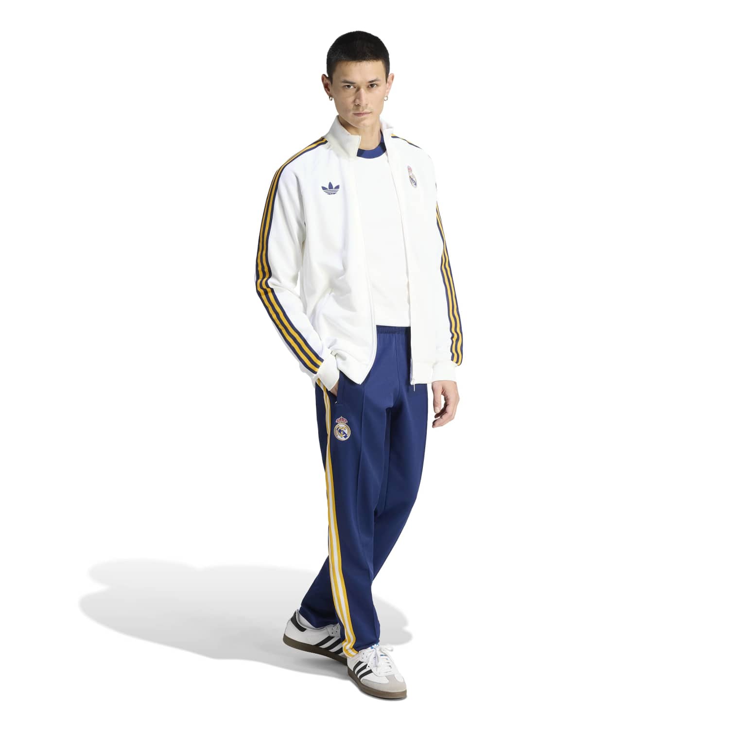 Mens Tracksuit Jacket adidas Originals 25/26 White – Official Real