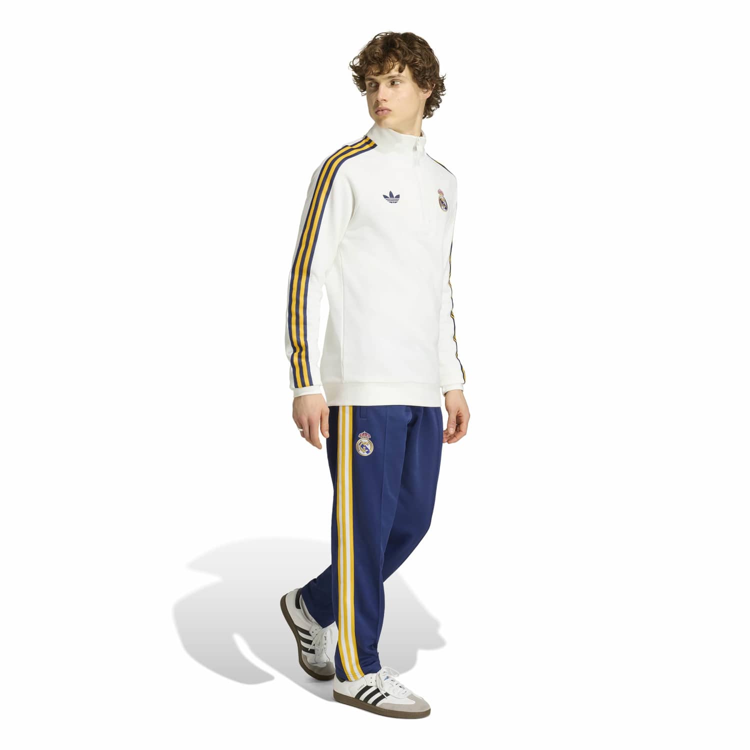 Mens Half-Zip Sweatshirt adidas Originals 25/26 White – Official