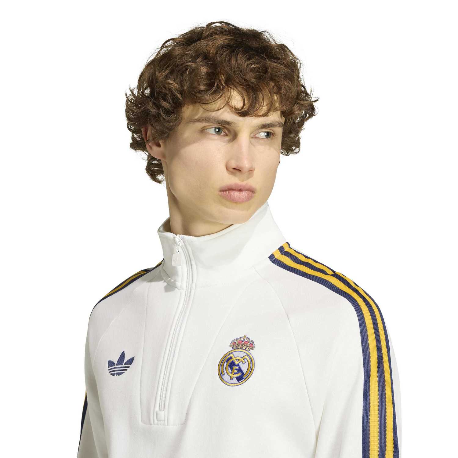 Mens Half-Zip Sweatshirt adidas Originals 25/26 White – Official