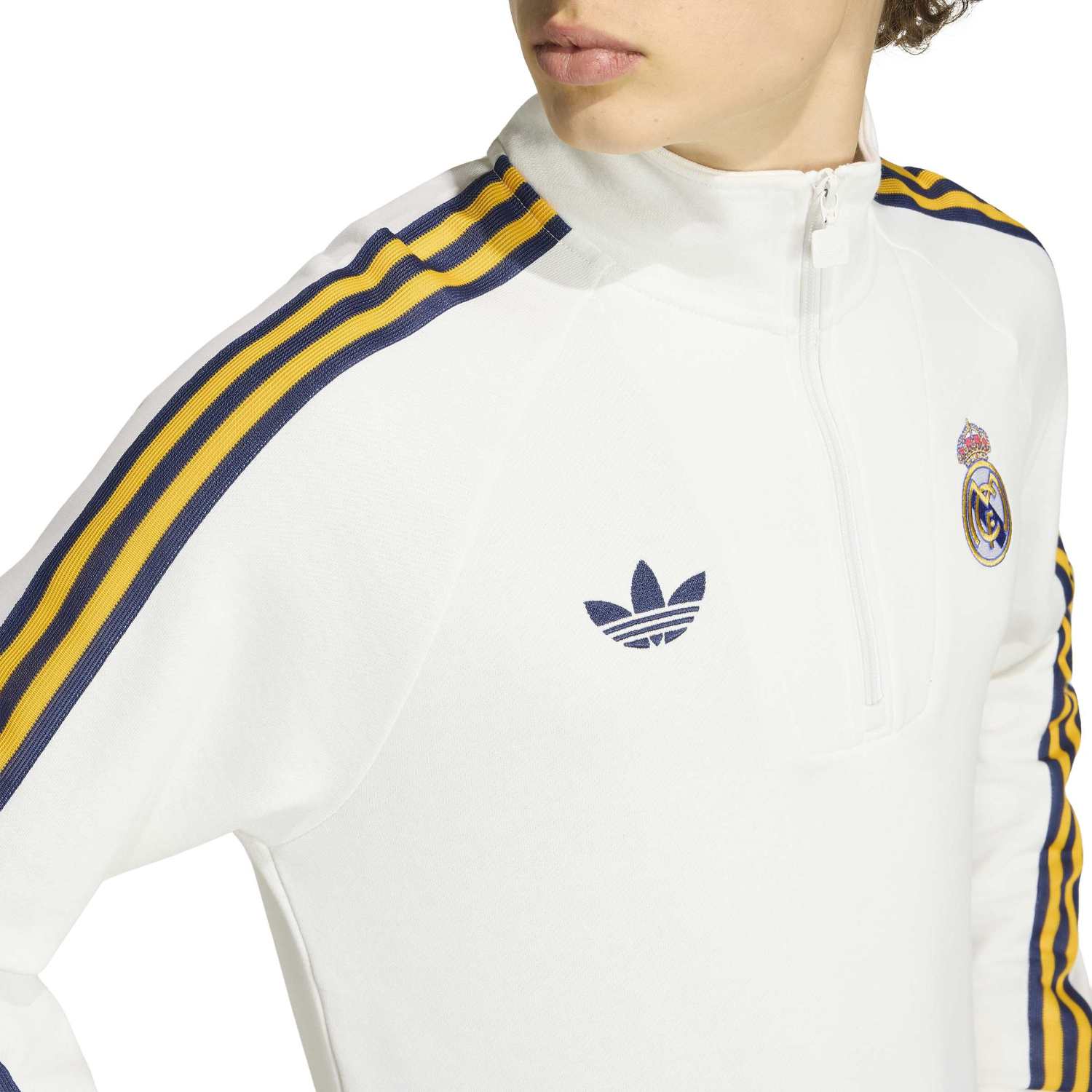 Mens Half-Zip Sweatshirt adidas Originals 25/26 White – Official