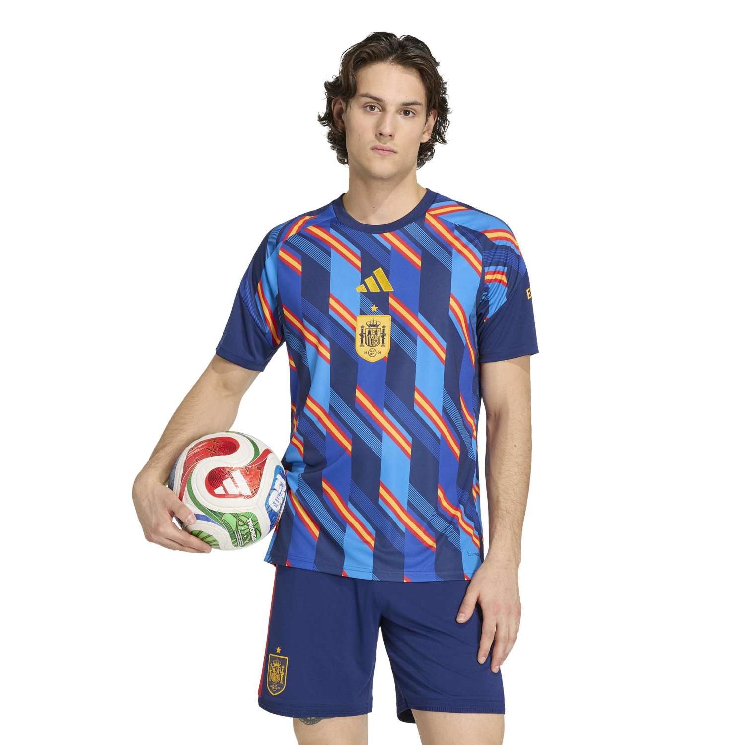 Spain Mens adidas Warm-Up T-Shirt World Cup 2026 Red