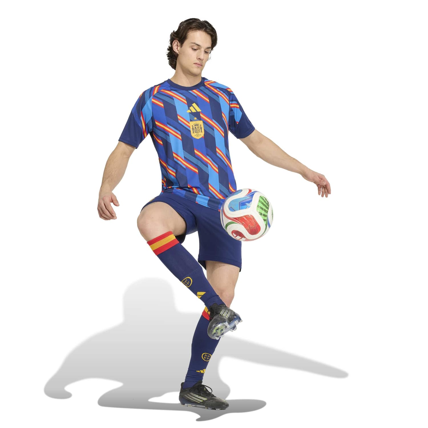 Spain Mens adidas Warm-Up T-Shirt World Cup 2026 Red
