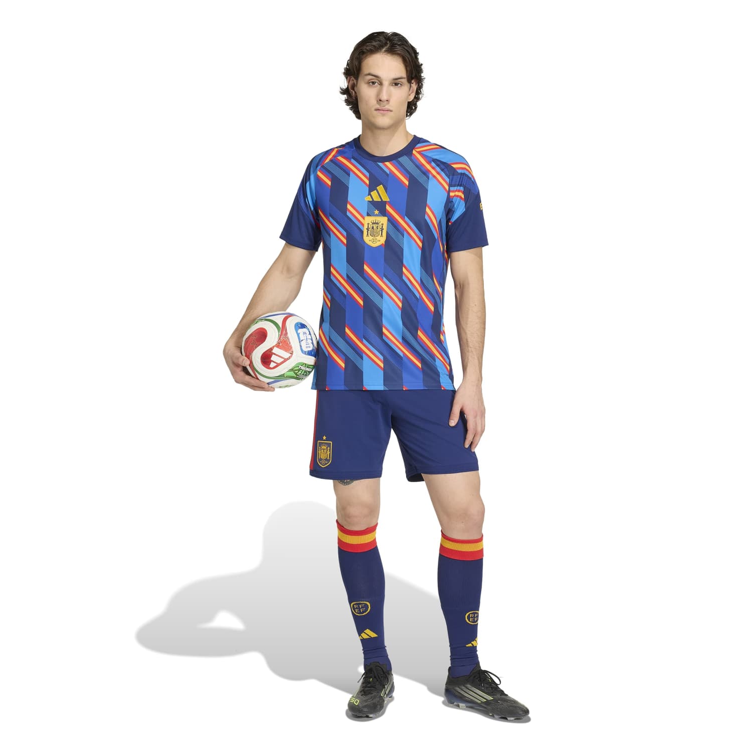 Spain Mens adidas Warm-Up T-Shirt World Cup 2026 Red